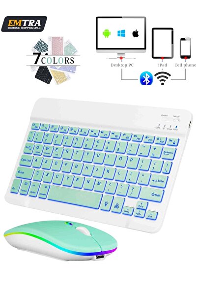 ESUSO Samart Tv .cep Telefonu , Tablet Uyumlu Akıllı Klavye Mouse Set Keyboard Wifi Kablosuz