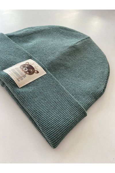 HEREN BUTİK Çağla Geyik Label Beret Neck Collar Set