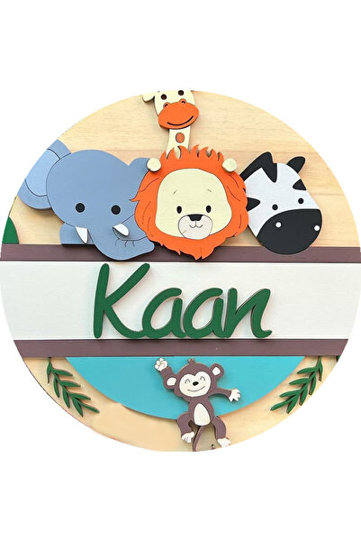 ÇUKUROVA ÜTÜ Kişiye Özel İsimlik Kapı Süsü Hoşgeldin Bebek Çocuk Odası 42