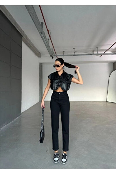 aideen PerenAideen Milano Yeni Sezon Lara Jiyan Star All Blue Simsiyah Yüksel Bel Mom Jeans Boyfrend 2025