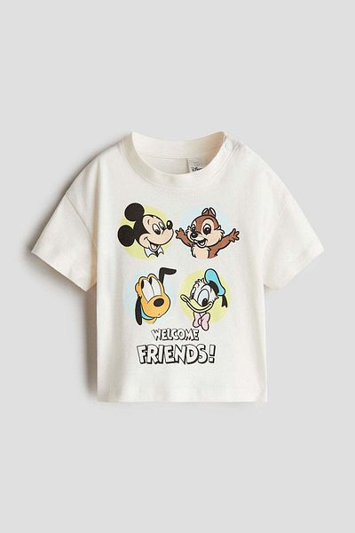 H&M Print-motif cotton T-shirt