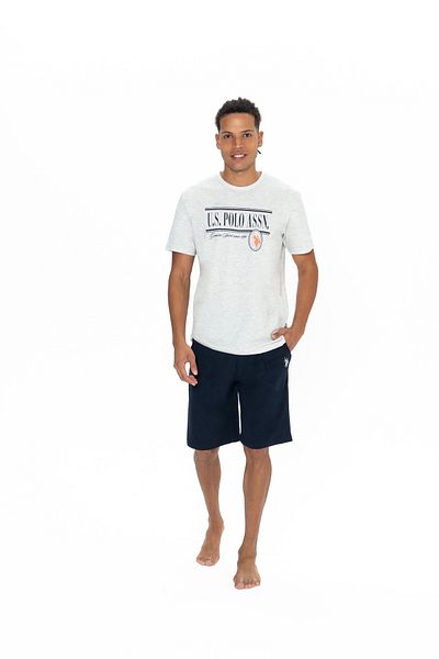 U.S. Polo Assn. Original Licensed New Season Men's Round Neck T-Shirt Shorts Set