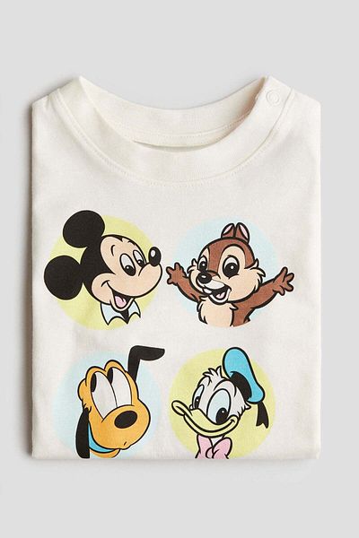 H&M Print-motif cotton T-shirt