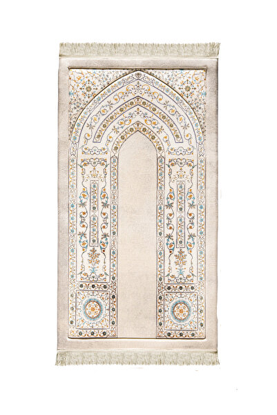 Atex Tekstil “antik” Tasarım Baskılı Süngerli Kapitone Seccade - Yumuşak - Yı...