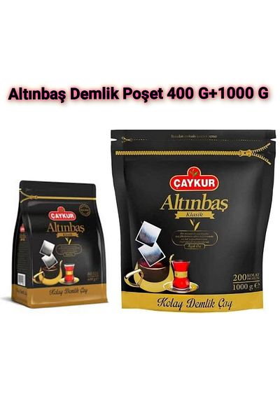 Çaykur Çaykur Altinbas Teapot Bag Tea 400 Gr + 1000 Gr