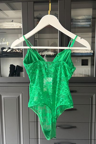 kalben outlet Green Lace Women's Bodysuit