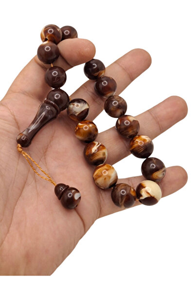 Han Ticarethane البني Efe التميمة نموذج مسحوق العنبر مسبحة الصلاة