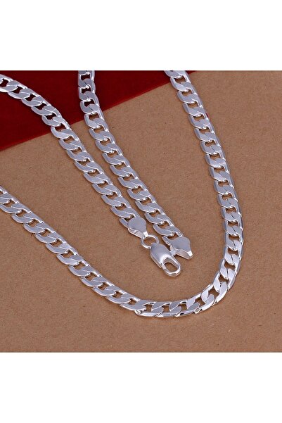 Choice قلادة رجالية فضية صلبة مقاس 75 سم، رائعة، فاخرة، رائعة، ساحرة، أنيقة، ...