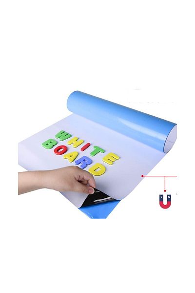 Hdg Autocolant adeziv magnetic de perete Panou Magnet care ține autocolant de perete alb 60x90 cm