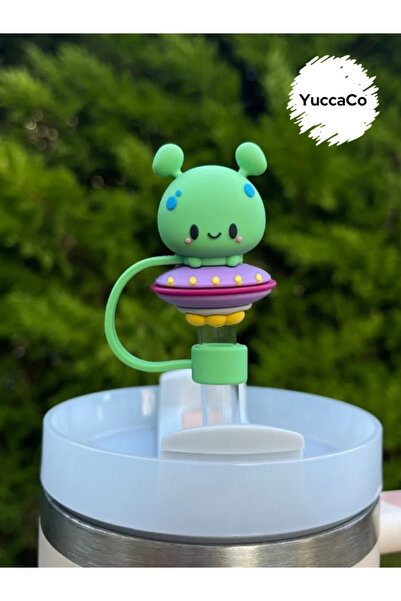 YuccaCo Accessorize Your Life Termos Uyumlu Uzaylı Aksesuar/Pipet Koruyucu/Pipet Kılıfı/ Pipet Tıpası