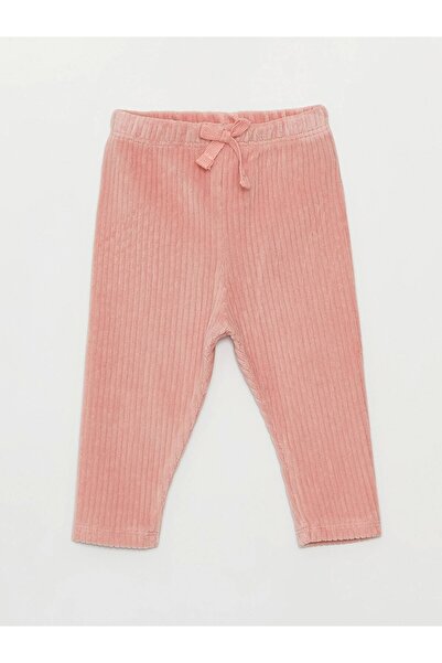 LC Waikiki Lcw Baby White Crew Neck Long Sleeve Baby Girl Sweatshirt and Leggings 2-Piece Set