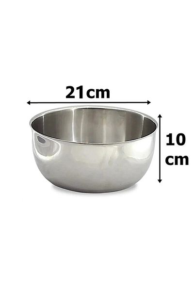 Hyd Stainless Steel Mixing Bowl 21X10Cm 1 Piece