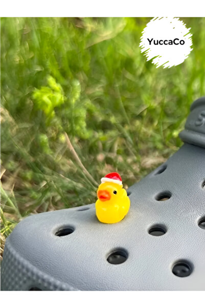 Crocs Yılbaşı Ördek 3D Crocs Süs/ Üç Boyutlu Terlik Süsü/ Crocs Charm