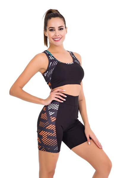 Viselya 4018 Set de pantaloni scurți și crop pentru fitness pentru sportivi