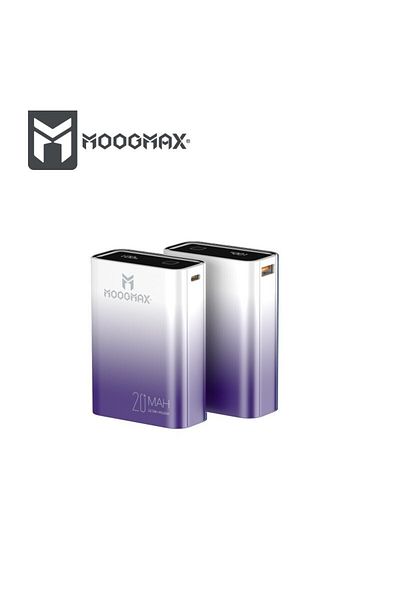 MOOGMAX Power Bank 20000mAh USB Port Bank+White M/MX219 Brand Moog Max