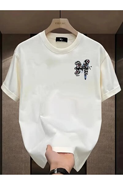 NoVibe Unisex Good Day m Printed Oversize 100% Cotton T-Shirt