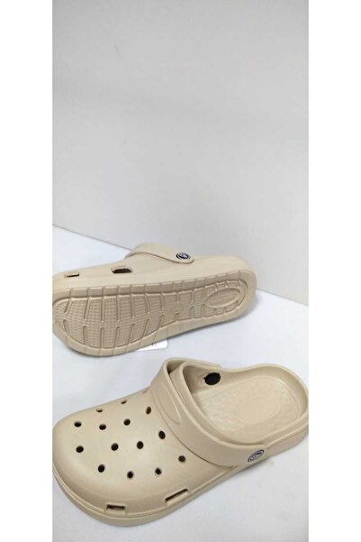 GEZER Άνετα και ελαφριά αδιάβροχα σανδάλια παντόφλες σε μπεζ χρώμα