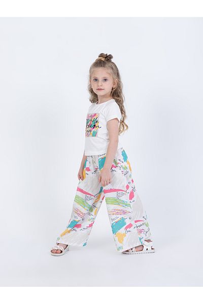 Pasur Bebe Two-Piece Set with Pants and T-Shirt for Girls