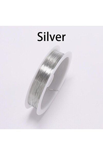 Choice 0.4 مم × 9 م فضية 1 لفة 0.3 0.4 قطر السلك لفة سلك ذهبي أزرق سلك خرز سل...