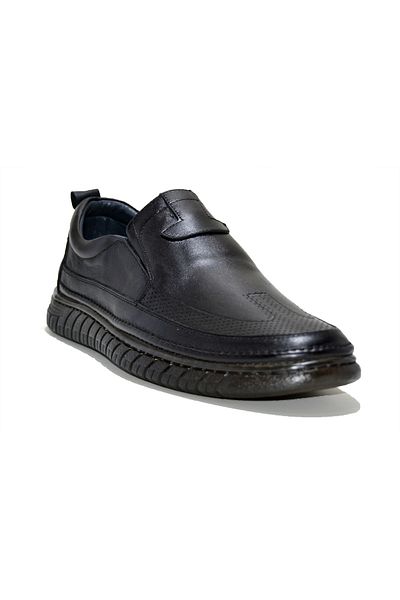 Arda Handmade Laser Cut Genuine Leather Men's Shoes Casual Shoes
