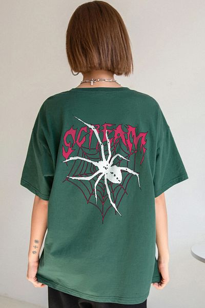 uyguntarz Μπλουζάκι με στάμπα Scream Unisex Oversize
