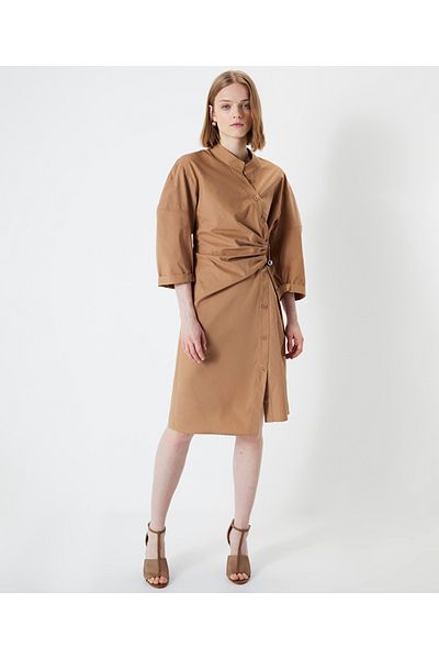 İpekyol Rochie cămașă asimetrică cu nasturi