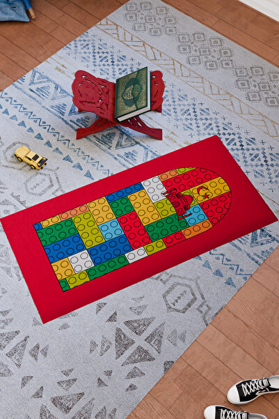 Charmbi Special Design Prayer Rug for Children – Non-Slip Base & Colorful Patterns Digital Printing