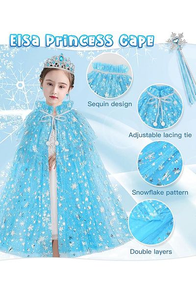 Hepta Collection Frozén Elsa Cape Wand and Gloves 80 cm