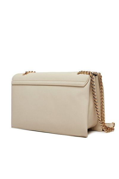 Love Moschino Women's Leather Logo and Chain Detailed Beige Shoulder Bag Jc4192Pp1Mkd0-110