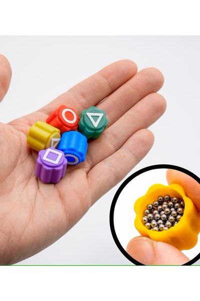 Oppy Kutulu -çelik Bilyeli- 5 Taş Oyun Seti S Game 2 Gonggi Oyunu Squid Oyunu (SÜRPRİZ HEDİYELİ)