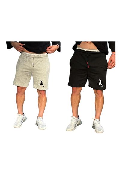 İkra Life Kids Men's 2-Piece Footballer Printed Summer Shorts