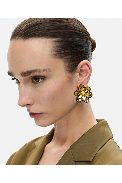 İpekyol Kontrast renkli çiçek küpe