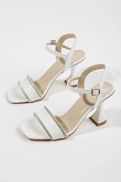 GULT Women's Summer Single Strap Stylish Shoes White