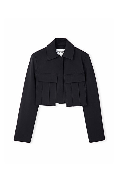 İpekyol Crop Jacket with Large Pockets