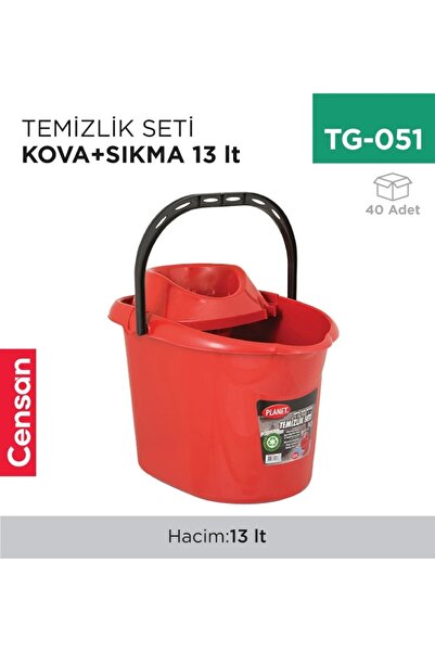 Genel Markalar TEMİZLİK SETİ KOVA+KEP 13 LT(UP 603)