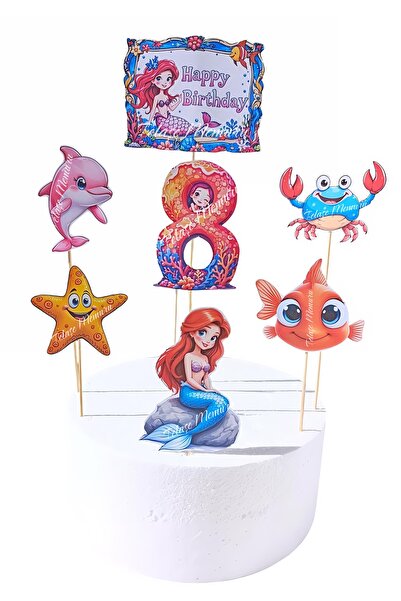 telaşe memuru فكرة عيد ميلاد حورية البحر وتزيين الكعكة بتصميم حورية البحر - م...