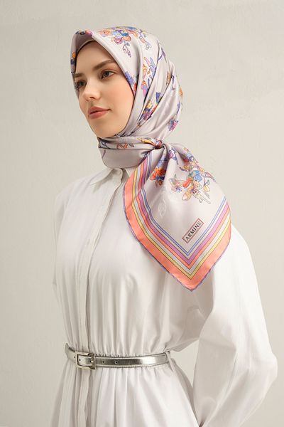 Armine 2025 Spring and Summer Season 100% Sura Silk Scarf 9316Dm 80