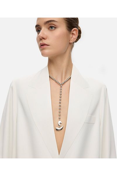 İpekyol Metal Beaded Long Necklace