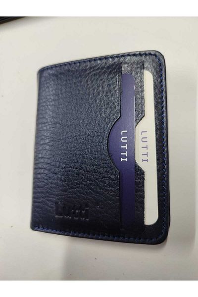 Lutti Magnetic Genuine Leather Card Holder Wallet