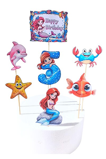 telaşe memuru فكرة عيد ميلاد حورية البحر وتزيين الكعكة بتصميم حورية البحر - م...