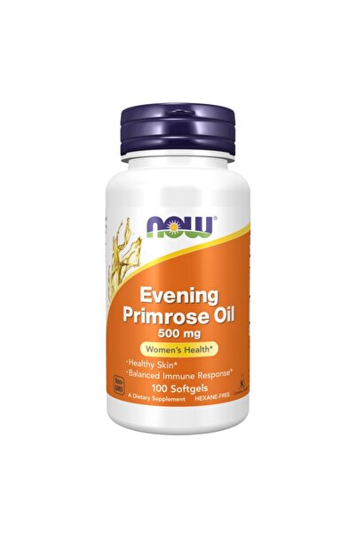 Now زيت زهرة الربيع المسائية، 100 كبسولة هلامية، 500 مجم