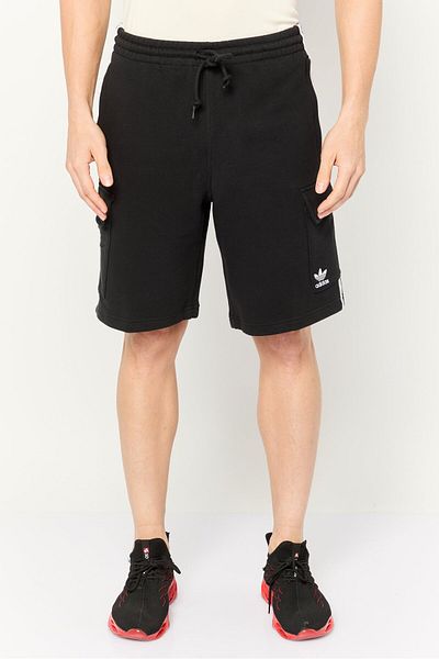 adidas Men Sportswear Fit Drawstring Outdoor Cargo Shorts, Black