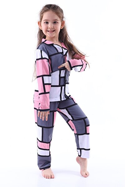 minitrends Baskılı Kız Çocuk Gecelik Takım