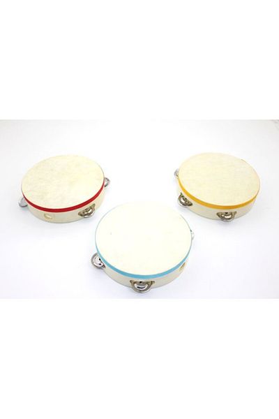 MİRENES Wooden Tambourine Large Size
