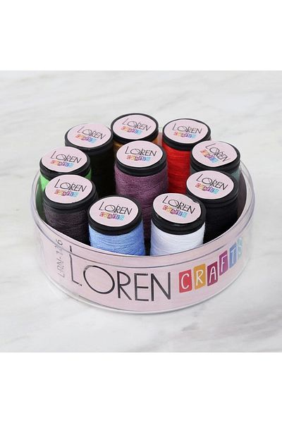 deposite Σετ κλωστών ραπτικής Loren Crafts Large 10 Χρώματα Lrn -
