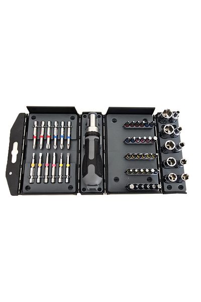 AY-CİV Nt 1/4" Lokral Bits, 53 Piece Bookcase