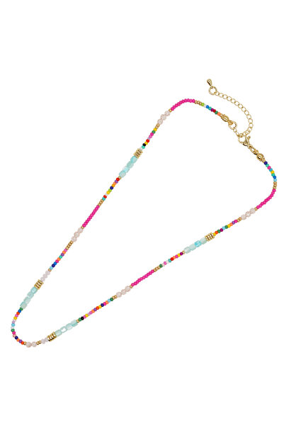 Choice FG-N23041501A قلادات خرز بوهو من Go2boho للنساء بألوان قوس قزح الصيفية...