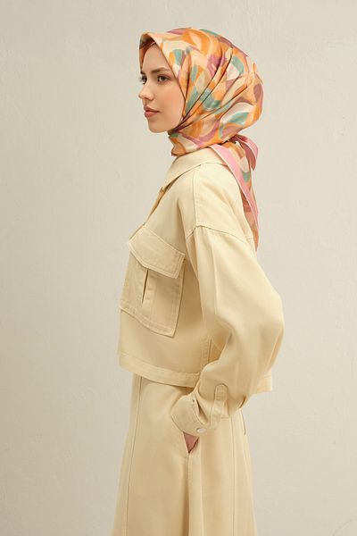 Armine 2025 Spring Summer Season % 100 Sura Silk Scarf 9329Dm 34