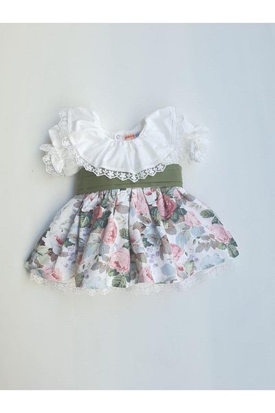 ikokokids Vintage Dress with Lace Detail