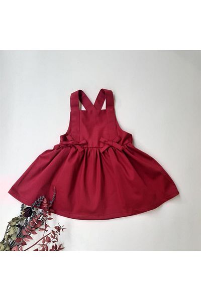 ikokokids Rochie roșie cu bretele reglabile